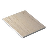 Wit getextureerd houten korrel notitieblok (Schuin)