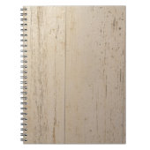 Wit getextureerd houten korrel notitieboek (Voorkant)