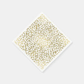 Wit & Glanzend Goud Stippen Confetti Elegant Chiqu Servet (Hoek)