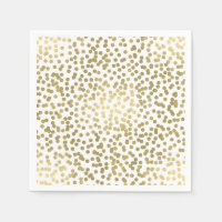 Wit & Glanzend Gouden Stippen Confetti Elegant Chi