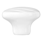 Wit-golfafdruk rond aangepaste keramische knop /pu (Zijkant)