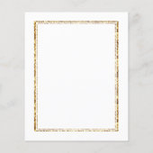 Wit & Goud | Christmas Party Budget Invitation (Achterkant)