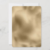 Wit Goud Confetti Stippen Bruiloft Kaart (Achterkant)