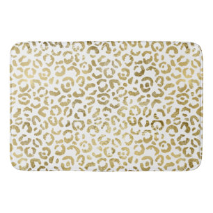 Wit Goud Glam Leopard Badmat