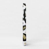 Wit Goud Glitter & Zwart Luipaard Jachtluipaard Pr Case-Mate iPhone Case (Achterkant/links)