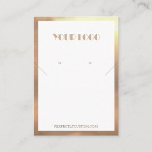 Wit Goud Lijst Moderne kettingen oorbellen Visitekaartje