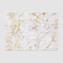 Wit & Goud Marmer Decoupage of Cadeaubagvulling