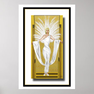 Wit goud poster