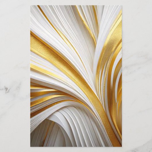 Wit Goud Retro Flyer (Voorkant)