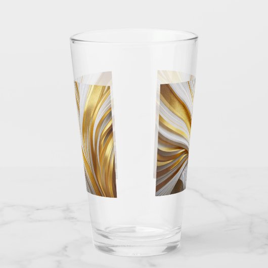 Wit Goud Retro  Glas (Rechts)