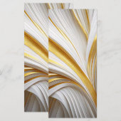 Wit Goud Retro  Menu (Voorkant / Achterkant)