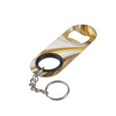 Wit Goud Retro Mini Flessenopener (Achterkant Gekanteld)