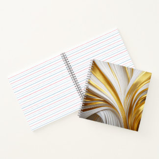 Wit Goud Retro Notitieboek