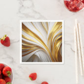 Wit Goud Retro  Servet (Insitu)