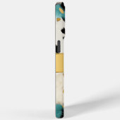 Wit Goud Turquoise Zwart Koeienhuid Naam Case-Mate iPhone Case (Achterkant / Rechts)