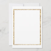 Wit & Goud | Uitnodiging voor kerstfeestjes (Achterkant)