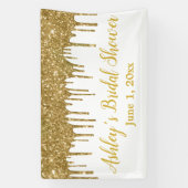 Wit Goud Vrijgezellenfeest Achtergrond Fotocabine Spandoek (Verticaal)