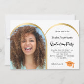 Wit gouden fotoboog afstuderen 2025 kaart (Voorkant)