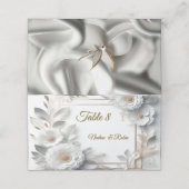 Wit Gouden Rozen, Champagne Zijde & Vlinders (Buitenkant ongevouwen)