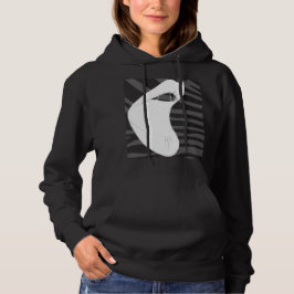 Wit, grijs en zwart hoodie