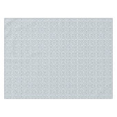 wit grijs geometrisch patroon art deco tafelkleed (Voorkant (Horizontaal))