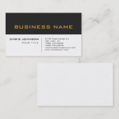 Wit Grijs Hedendaags Professioneel Visitekaartje (Voorkant / Achterkant)