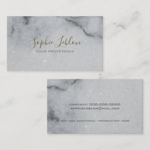 wit/grijs marmer elegant visitekaartje