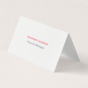 Wit grijs rood exclusief uniek privé visitekaartjes