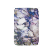 Wit Grijs Roze Marmeren Steen Blauw Glitter Badmat (Voorkant Verticaal)