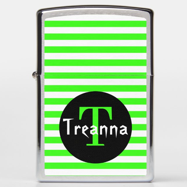 Wit & groen gestreept (Voorkant)