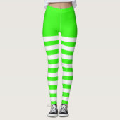 Wit & Groen Leggings (Voorkant)