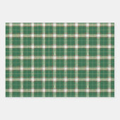 Wit, Groen, Rood Kerstspel Inpakpapier Vel (Voorkant 2)