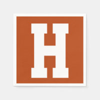 Wit Groot modern Initiaal | Roest