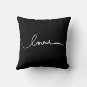 Wit handgeschreven liefde kussen (Achterkant)