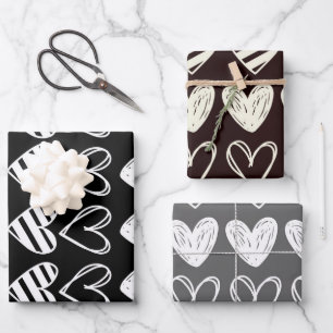 Wit hart #24 inpakpapier vel