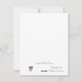 Wit hart op rode aanpasbare platte valentijnskaart feestdagenkaart (Achterkant)