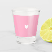 Wit hart shot glas (Voorkant)