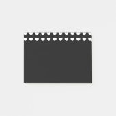 Wit-hartpatroon Aangepaste kleur Post-it® Notes (Voorkant)