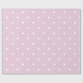 wit hartpatroon cadeaupapier (Vlak)