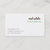 Wit, helder, speels visitekaartje (Voorkant)