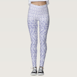 Wit inpakpapier met een subtiel, herhalend deel leggings