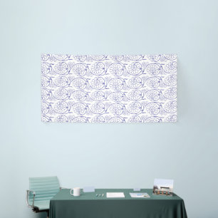 Wit inpakpapier met een subtiel, herhalend patroon spandoek