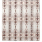 Wit ivoor bloemendouchegordijn douchegordijn (Voorkant)