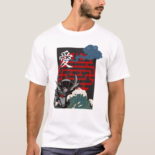 Wit Japans T-shirt (Voorkant)