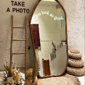 Wit Je ziet er zo goed uit Mirror & Window Cling Raamsticker