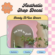 Wit Je Ziet Er Zo Goed Uit Raamsticker & Spiegelst