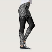 Wit Kant & Stippen Girly Design Leggings (Rechts)