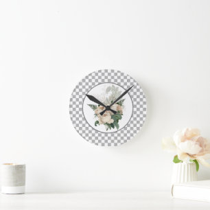 wit karton voor rozen ronde klok