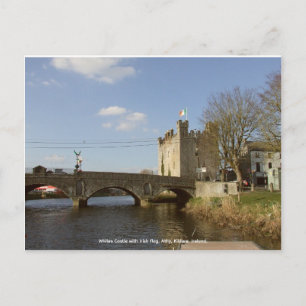 Wit Kasteel Athy, Ierse driekleurige vlag Feestdagenkaart