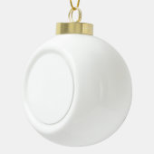 Wit Keramische Bal Ornament (Rechts)